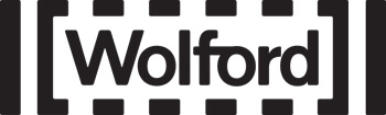 Logo fra Wolford, hvor vi bl.a. forhandler strømpebukser og kjoler.